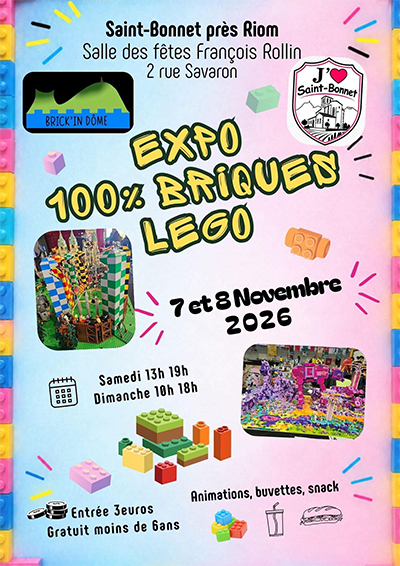 Affiche : Expo 100% Briques LEGO